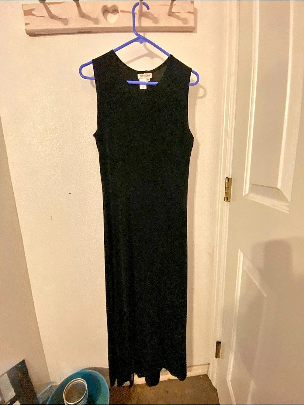 Coldwater Creek Black Maxi Dress Size Medium Like New